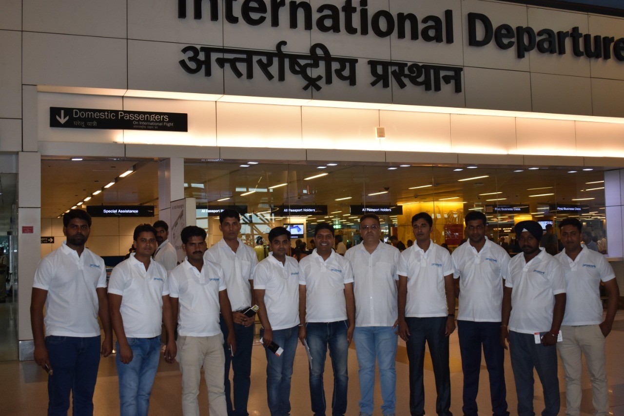 Image of promark's team members on Airport