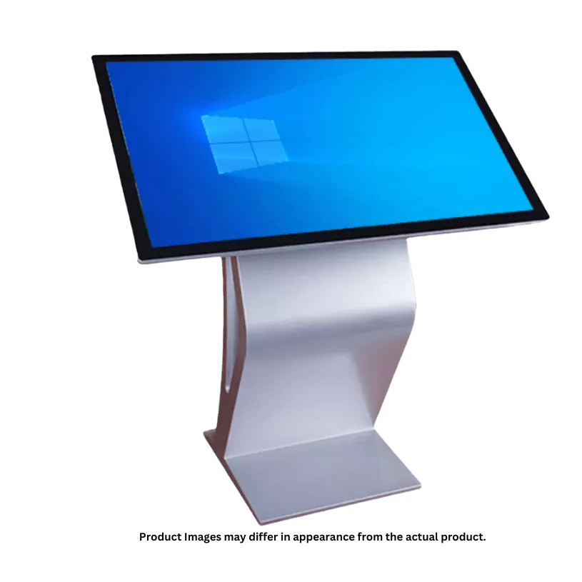 image of computer monitor with a blue screen on top of its Promark's Kiosk