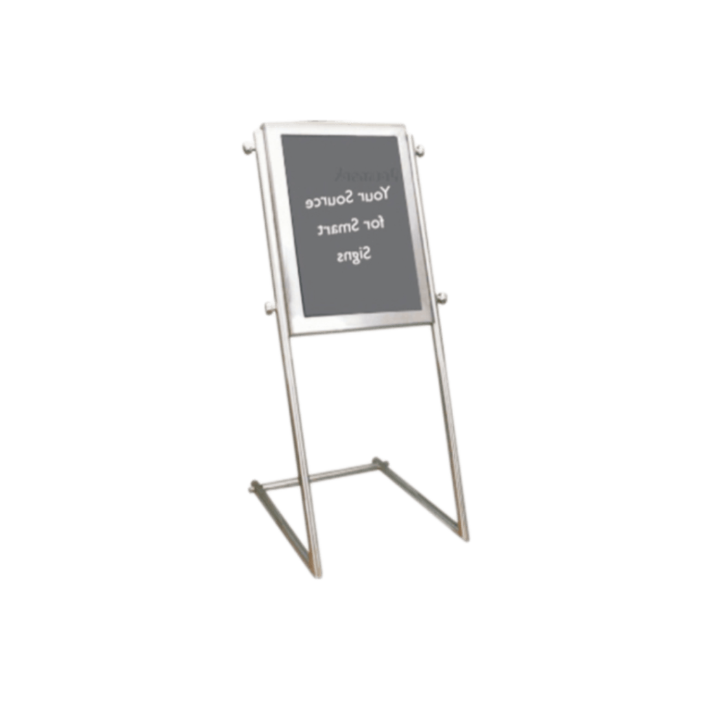 Image of a chalkboard on a stand with the words "Your source for smarts" written on it