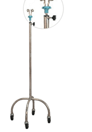 iamge of Stainless steel infusion stand with wheels