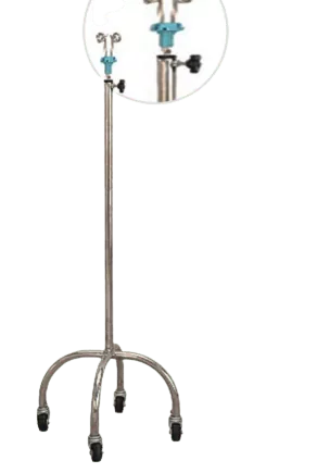 iamge of Stainless steel infusion stand with wheels