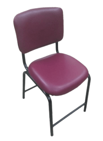Chair with purple seat